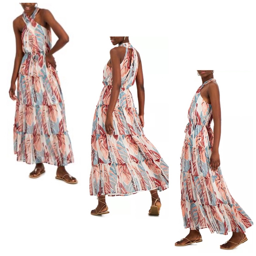 NWT Printed Halter Dress, Inc International Concepts, Small